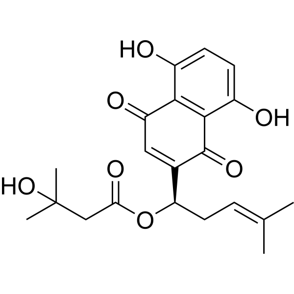 β-Hydroxyisovalerylshikonin 7415-78-3